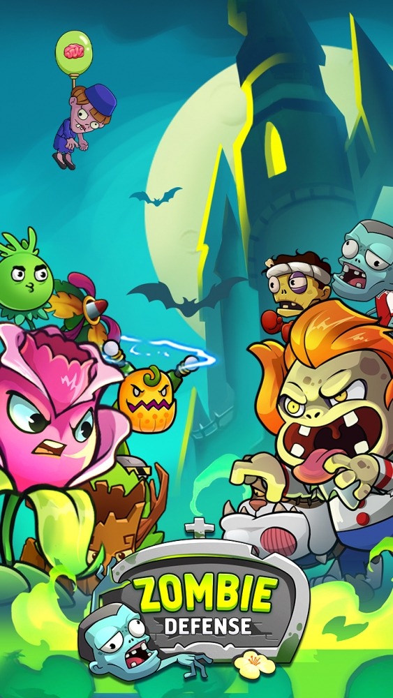 Zombie Defense - Plants War - Merge Idle Games Android Game Image 1