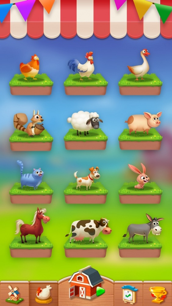 Solitaire - My Farm Friends Android Game Image 1