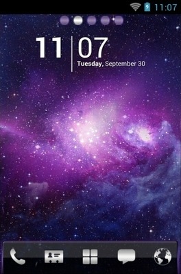 Space Nebula Go Launcher Android Theme Image 1