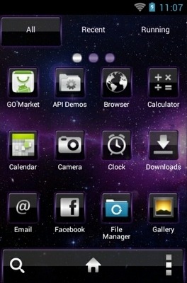 Space Nebula Go Launcher Android Theme Image 2