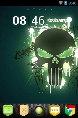 New Skull Go Launcher Android Theme Image 2