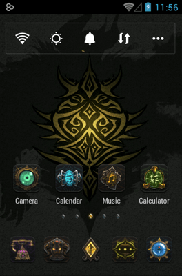 Darkness Go Launcher Android Theme Image 1