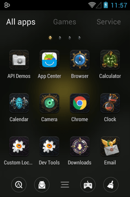 Darkness Go Launcher Android Theme Image 2