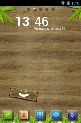 Wood Go Launcher Android Theme Image 1