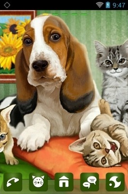 Dog Cats Release Go Launcher Android Theme Image 1