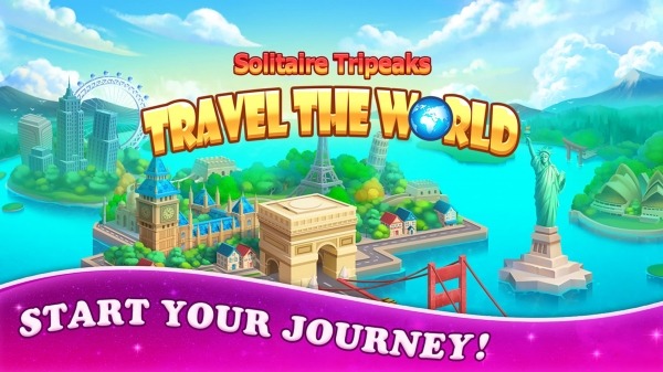 Solitaire Tripeaks: Travel The World Android Game Image 1