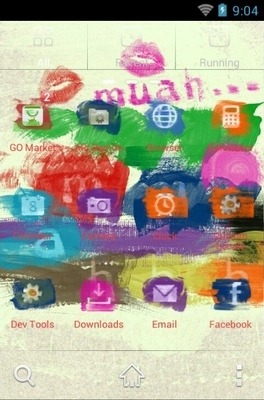 Muah Painted Go Launcher Android Theme Image 2