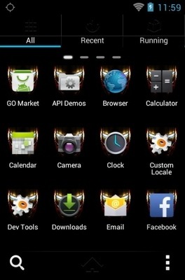 Iron Man Go Launcher Android Theme Image 2