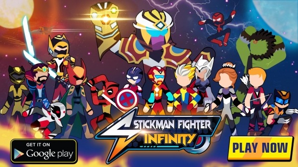 Stickman Fighter Infinity - Super Action Heroes Android Game Image 1