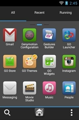 IBlue Go Launcher Android Theme Image 2