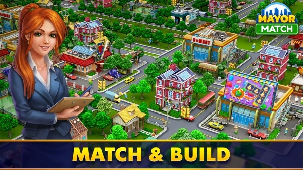 Mayor Match: Town Building Tycoon &amp; Match-3 Puzzle Android Game Image 1