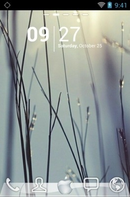 Apple IOS Go Launcher Android Theme Image 1