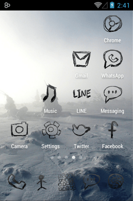 Zeon Black Icon Pack Android Theme Image 2