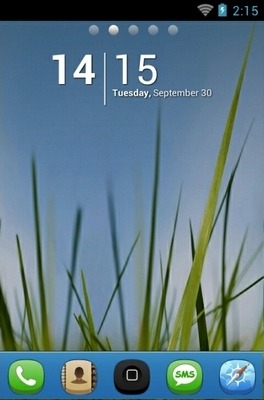 Grass N Sky Go Launcher Android Theme Image 1