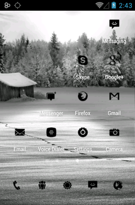 Tiny Black Icon Pack Android Theme Image 3
