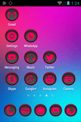 Phoney Pink Icon Pack Android Theme Image 2
