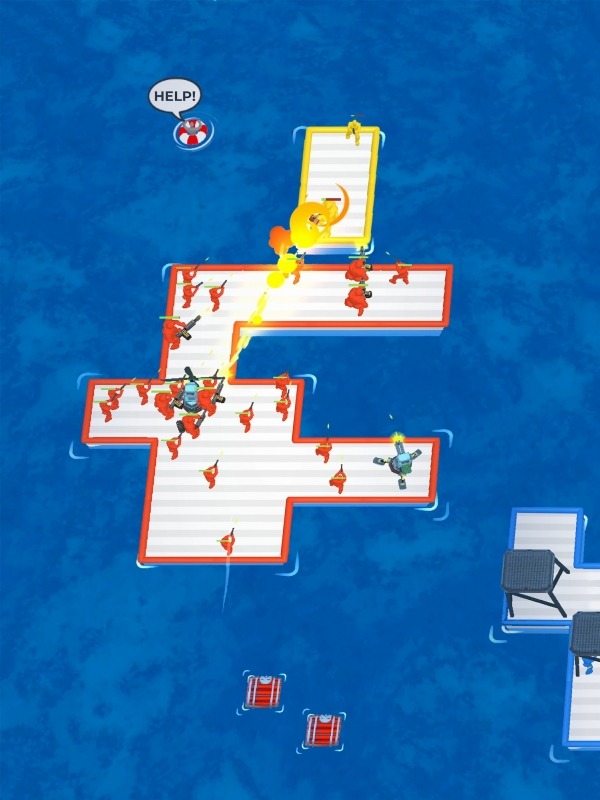 War Of Rafts: Crazy Sea Battle Android Game Image 1