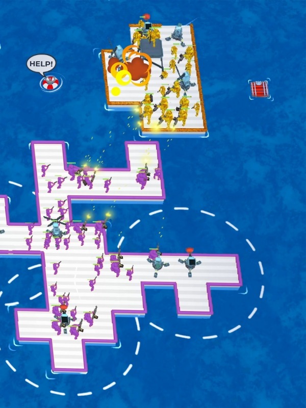 War Of Rafts: Crazy Sea Battle Android Game Image 3