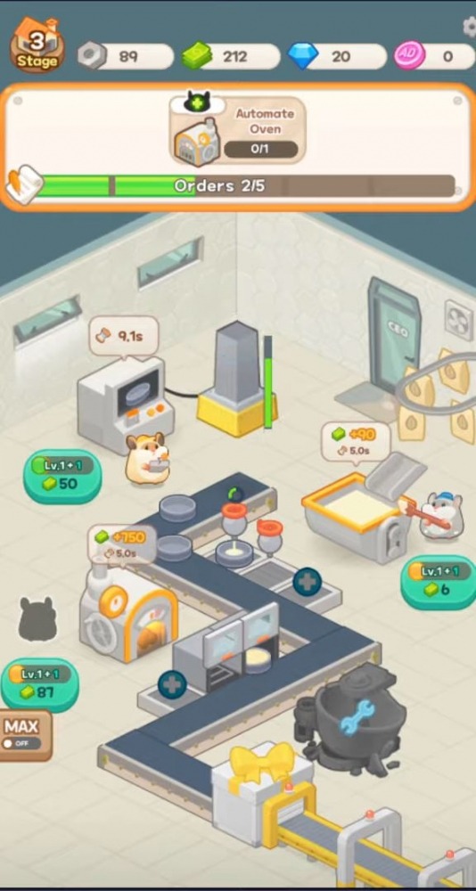 Tycoon Hamster Game - Idle Cheesecake Android Game Image 3