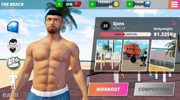 Iron Muscle - Be The Champion Bodybulding Workout Android Game Image 2
