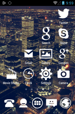 Stamped White Icon Pack Android Theme Image 3