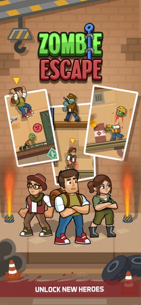 Zombie Escape: Pull The Pins &amp; Save Your Friends! Android Game Image 1