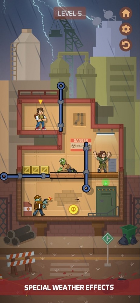 Zombie Escape: Pull The Pins &amp; Save Your Friends! Android Game Image 4