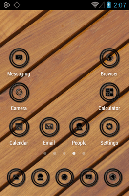 Black Circle Icon Pack Android Theme Image 3
