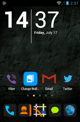 HD Dark Icon Pack Android Theme Image 1