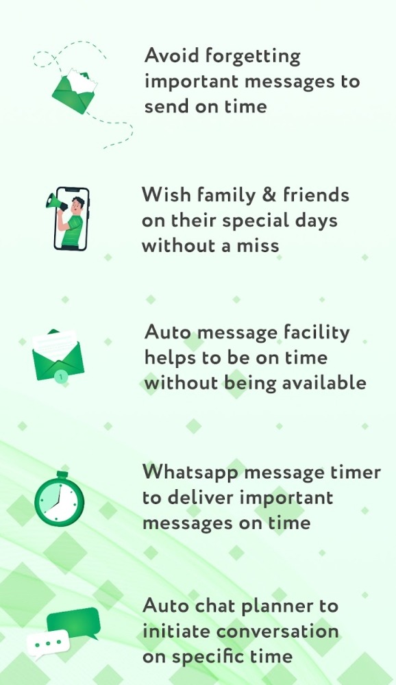 Auto Whatscheduler: Schedule WhatsApp Message App Android Application Image 3