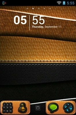 Leathe Go Launcher Android Theme Image 1
