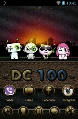 DC 100 Go Launcher Android Theme Image 2