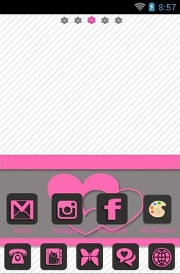 Pink Matte Go Launcher Android Theme Image 2