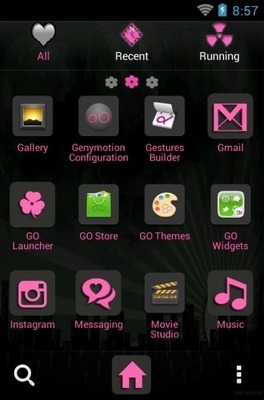 Pink Matte Go Launcher Android Theme Image 3