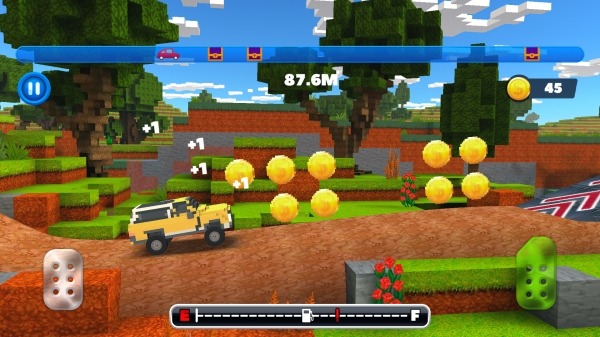 Blocky Rider: Roads Racing Android Game Image 2