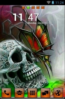 Skullie Go Launcher Android Theme Image 1