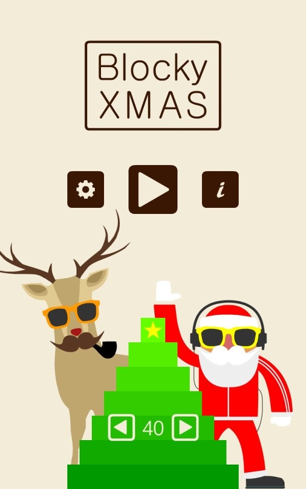 Blocky XMAS Android Game Image 1