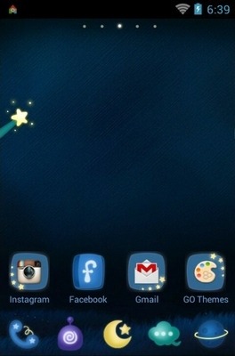 Rainbow Night Go Launcher Android Theme Image 2