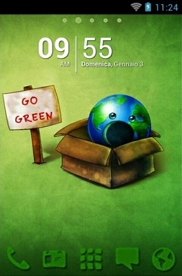 Go Green Go Launcher Android Theme Image 1