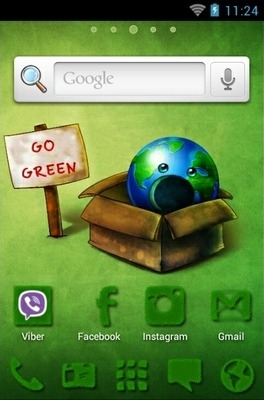 Go Green Go Launcher Android Theme Image 2