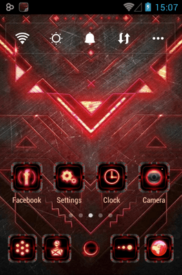 Dark Forge Go Launcher Android Theme Image 1