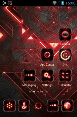 Dark Forge Go Launcher Android Theme Image 3