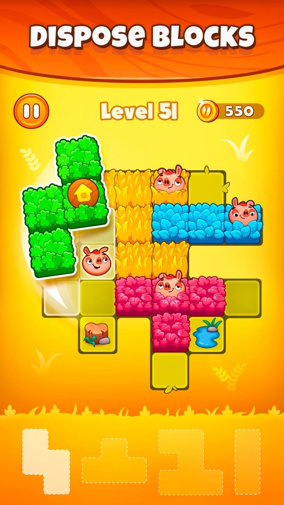 Pigs And Wolf - Block Puzzle Android Game Image 4