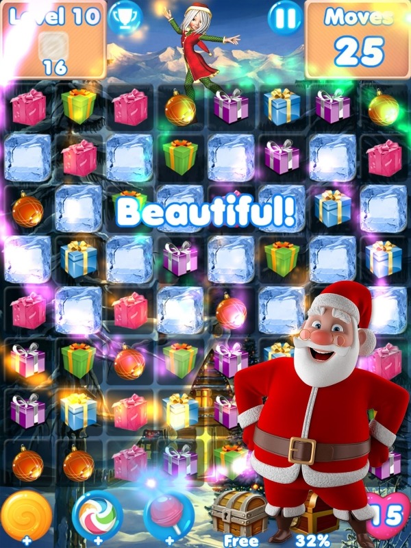 Christmas Games - Santa Match 3 Games Without Wifi Android Game Image 1