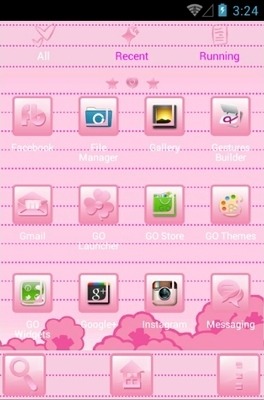 Hello Kitty Pink Go Launcher Android Theme Image 3