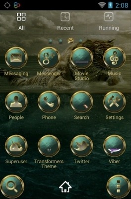 Tiger Jumping Go Launcher Android Theme Image 3