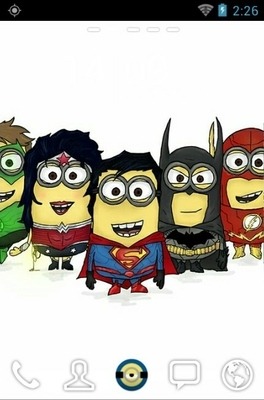 Superhero Minions Go Launcher Android Theme Image 1