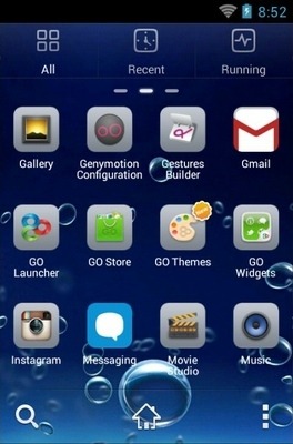 Underwater Bubbles Go Launcher Android Theme Image 3