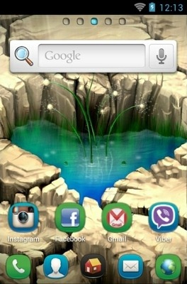 Pond Heart Go Launcher Android Theme Image 2