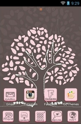 Love Tree Go Launcher Android Theme Image 2